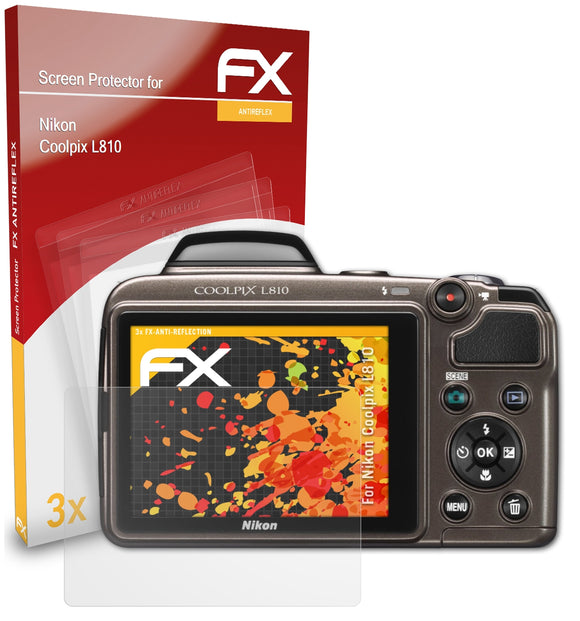 atFoliX FX-Antireflex Displayschutzfolie für Nikon Coolpix L810