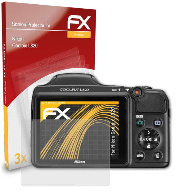 atFoliX FX-Antireflex Displayschutzfolie für Nikon Coolpix L820