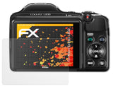 Panzerfolie atFoliX kompatibel mit Nikon Coolpix L830, entspiegelnde und stoßdämpfende FX (3X)