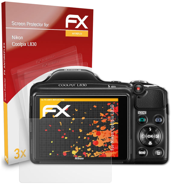 atFoliX FX-Antireflex Displayschutzfolie für Nikon Coolpix L830
