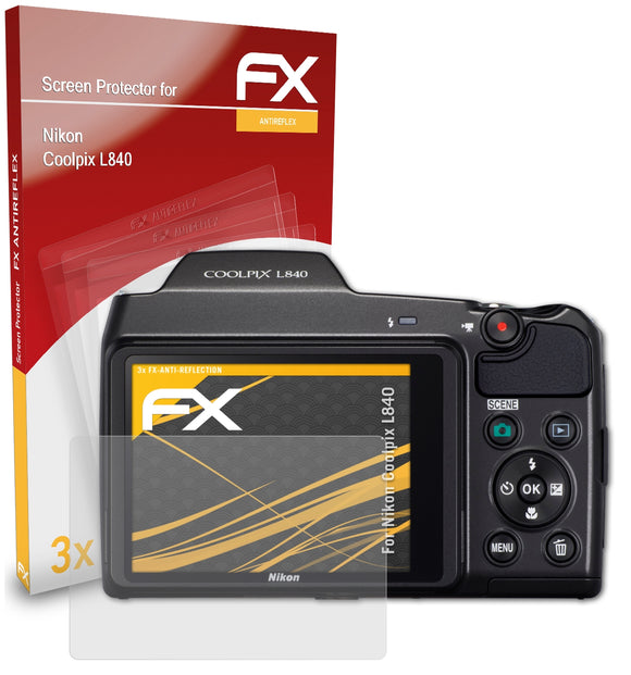 atFoliX FX-Antireflex Displayschutzfolie für Nikon Coolpix L840
