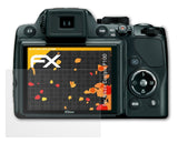 Panzerfolie atFoliX kompatibel mit Nikon Coolpix P100, entspiegelnde und stoßdämpfende FX (3X)