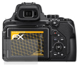 Panzerfolie atFoliX kompatibel mit Nikon Coolpix P1000, entspiegelnde und stoßdämpfende FX (3X)