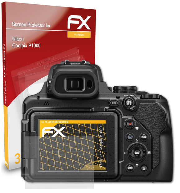 atFoliX FX-Antireflex Displayschutzfolie für Nikon Coolpix P1000