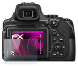 Glasfolie atFoliX kompatibel mit Nikon Coolpix P1000, 9H Hybrid-Glass FX