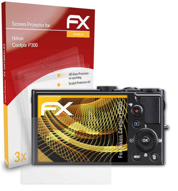 atFoliX FX-Antireflex Displayschutzfolie für Nikon Coolpix P300