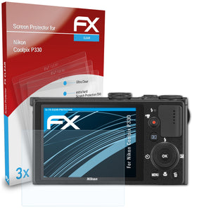 atFoliX FX-Clear Schutzfolie für Nikon Coolpix P330