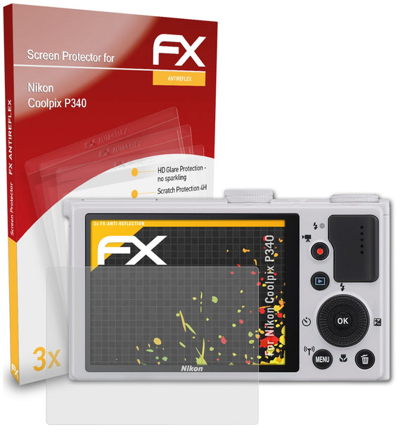 atFoliX FX-Antireflex Displayschutzfolie für Nikon Coolpix P340