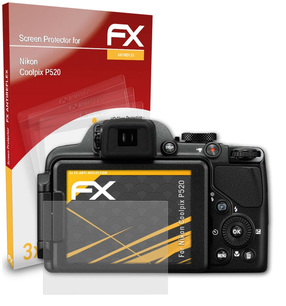 atFoliX FX-Antireflex Displayschutzfolie für Nikon Coolpix P520