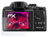 Glasfolie atFoliX kompatibel mit Nikon Coolpix P530, 9H Hybrid-Glass FX
