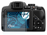 Schutzfolie Bruni kompatibel mit Nikon Coolpix P600, glasklare (2X)