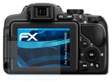 Schutzfolie atFoliX kompatibel mit Nikon Coolpix P600, ultraklare FX (3X)