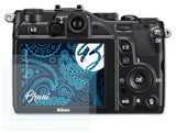 Schutzfolie Bruni kompatibel mit Nikon Coolpix P7000, glasklare (2X)