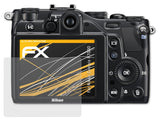 Panzerfolie atFoliX kompatibel mit Nikon Coolpix P7000, entspiegelnde und stoßdämpfende FX (3X)