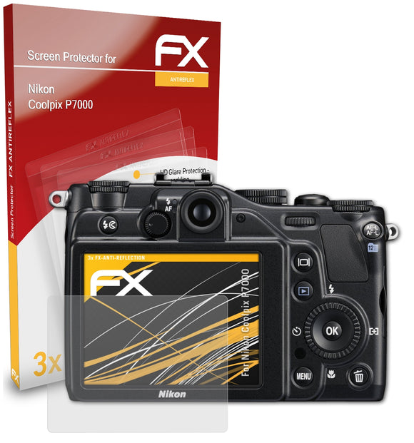atFoliX FX-Antireflex Displayschutzfolie für Nikon Coolpix P7000