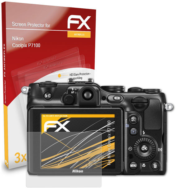 atFoliX FX-Antireflex Displayschutzfolie für Nikon Coolpix P7100
