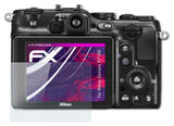 Glasfolie atFoliX kompatibel mit Nikon Coolpix P7100, 9H Hybrid-Glass FX