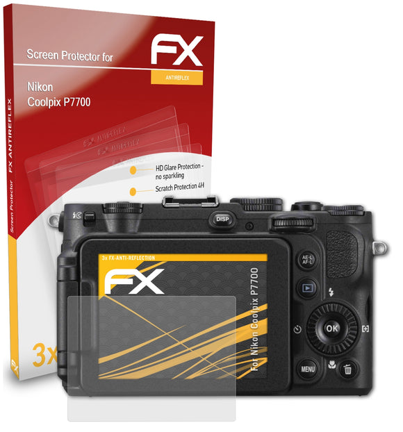 atFoliX FX-Antireflex Displayschutzfolie für Nikon Coolpix P7700