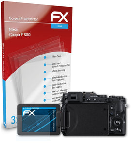 atFoliX FX-Clear Schutzfolie für Nikon Coolpix P7800