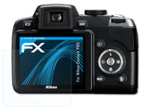 Schutzfolie atFoliX kompatibel mit Nikon Coolpix P80, ultraklare FX (3X)