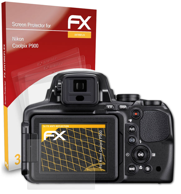 atFoliX FX-Antireflex Displayschutzfolie für Nikon Coolpix P900