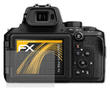 Panzerfolie atFoliX kompatibel mit Nikon Coolpix P950, entspiegelnde und stoßdämpfende FX (3X)