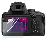 Glasfolie atFoliX kompatibel mit Nikon Coolpix P950, 9H Hybrid-Glass FX
