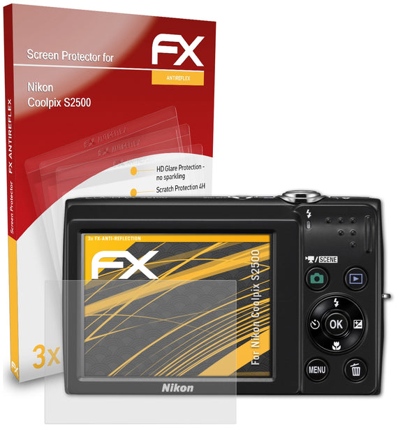 atFoliX FX-Antireflex Displayschutzfolie für Nikon Coolpix S2500