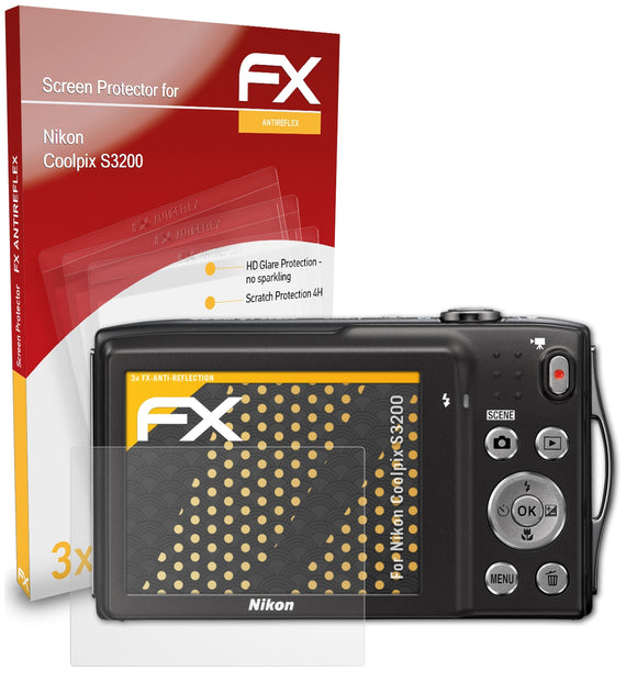 atFoliX FX-Antireflex Displayschutzfolie für Nikon Coolpix S3200