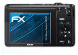 Schutzfolie atFoliX kompatibel mit Nikon Coolpix S3700, ultraklare FX (3X)