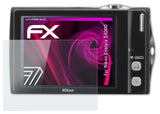 Glasfolie atFoliX kompatibel mit Nikon Coolpix S4000, 9H Hybrid-Glass FX