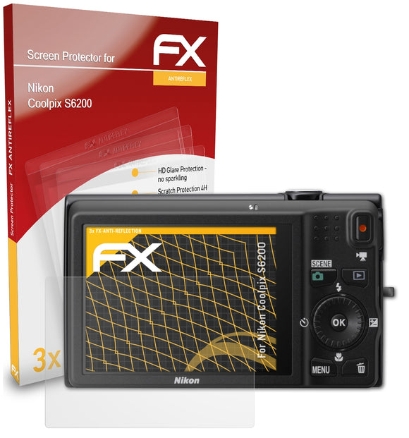 atFoliX FX-Antireflex Displayschutzfolie für Nikon Coolpix S6200