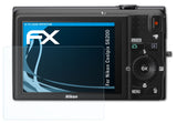Schutzfolie atFoliX kompatibel mit Nikon Coolpix S6200, ultraklare FX (3X)