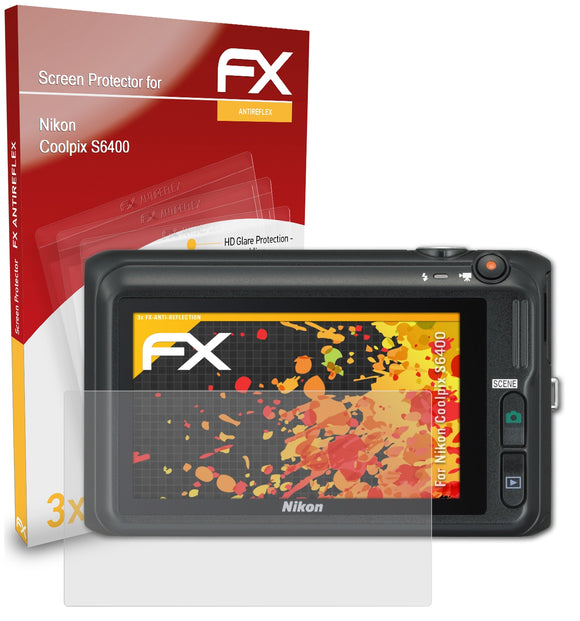 atFoliX FX-Antireflex Displayschutzfolie für Nikon Coolpix S6400