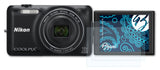 Schutzfolie Bruni kompatibel mit Nikon Coolpix S6600, glasklare (2X)