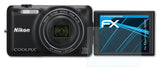 Schutzfolie atFoliX kompatibel mit Nikon Coolpix S6600, ultraklare FX (3X)