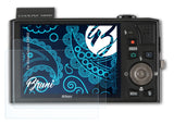 Schutzfolie Bruni kompatibel mit Nikon Coolpix S8000, glasklare (2X)