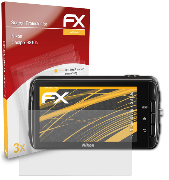 atFoliX FX-Antireflex Displayschutzfolie für Nikon Coolpix S810c