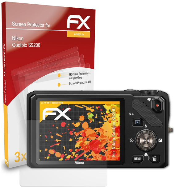 atFoliX FX-Antireflex Displayschutzfolie für Nikon Coolpix S9200