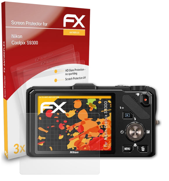 atFoliX FX-Antireflex Displayschutzfolie für Nikon Coolpix S9300
