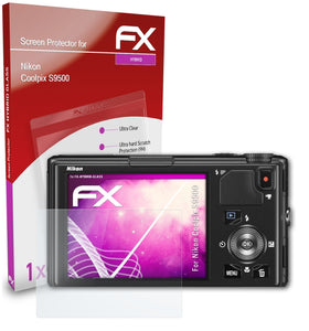 atFoliX FX-Hybrid-Glass Panzerglasfolie für Nikon Coolpix S9500