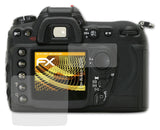 Panzerfolie atFoliX kompatibel mit Nikon D200, entspiegelnde und stoßdämpfende FX (3er Set)