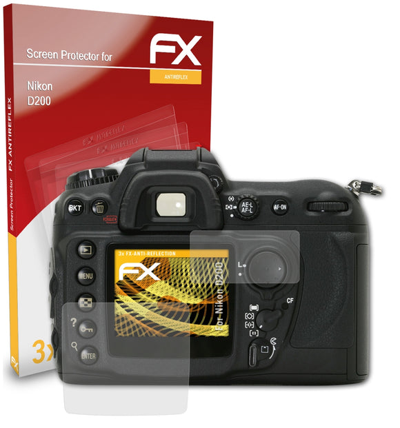 atFoliX FX-Antireflex Displayschutzfolie für Nikon D200