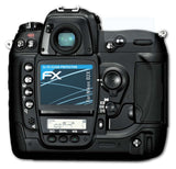 Schutzfolie atFoliX kompatibel mit Nikon D2X, ultraklare FX (3er Set)