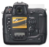 Panzerfolie atFoliX kompatibel mit Nikon D2XS, entspiegelnde und stoßdämpfende FX (3er Set)