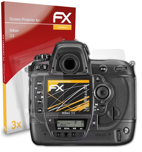atFoliX FX-Antireflex Displayschutzfolie für Nikon D3