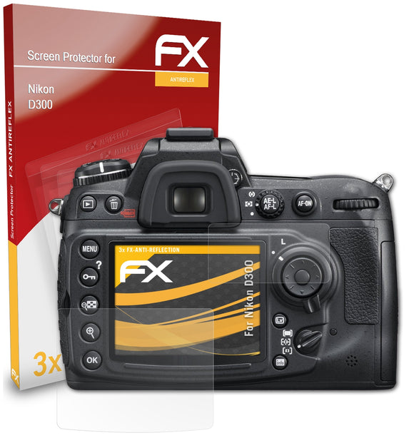 atFoliX FX-Antireflex Displayschutzfolie für Nikon D300