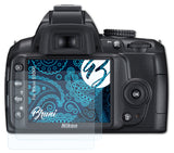 Schutzfolie Bruni kompatibel mit Nikon D3000, glasklare (2X)