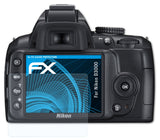 Schutzfolie atFoliX kompatibel mit Nikon D3000, ultraklare FX (3X)