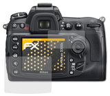Panzerfolie atFoliX kompatibel mit Nikon D300s, entspiegelnde und stoßdämpfende FX (3er Set)